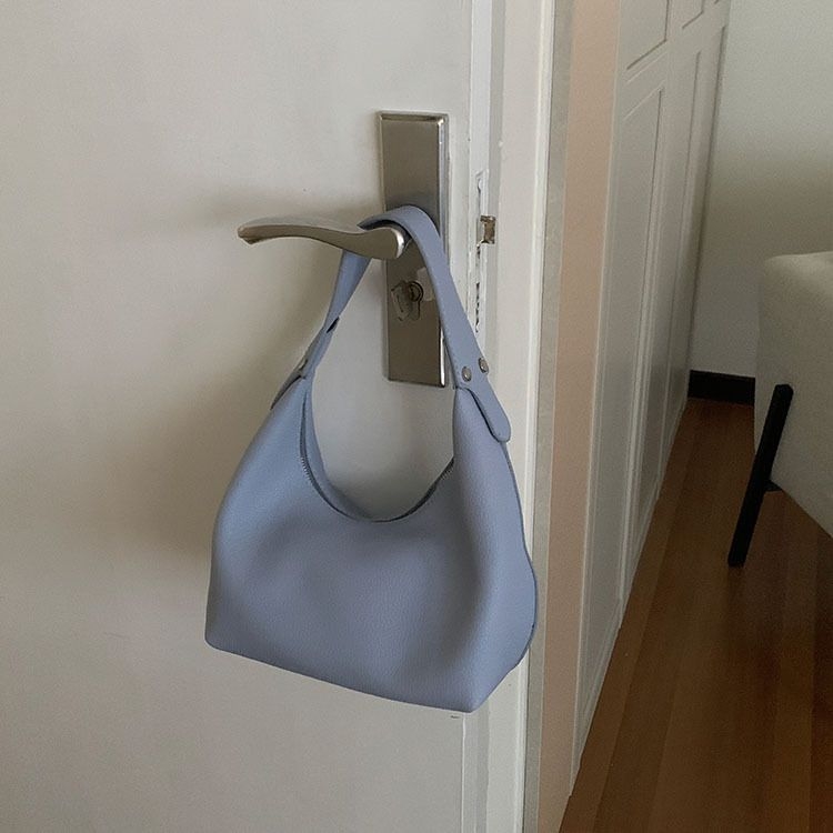 Taška do podpazušia - PU materiál, mestská jednoduchosť štýl, dumpling-typ tvar, zips zapínanie, vnútorné vrecká: zips vrecko a ID vrecko