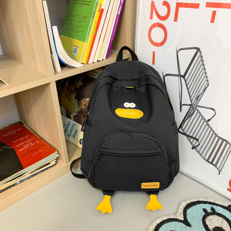 Nylonový batoh, unisex, karikatúrny štýl, veľká kapacita, uzáver na zips