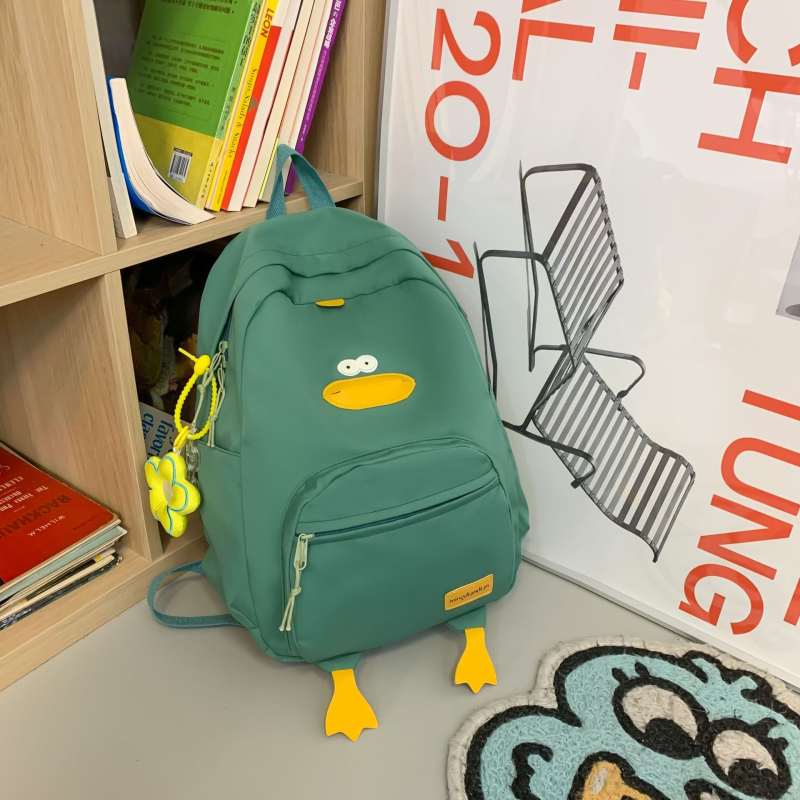 Nylonový batoh, unisex, karikatúrny štýl, veľká kapacita, uzáver na zips