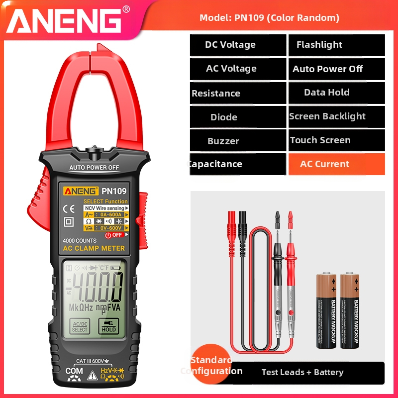 Visoko precizan digitalni kleštni mjerni uređaj za elektromontere – višenamjenski multimetar za AC/DC napetost i struju