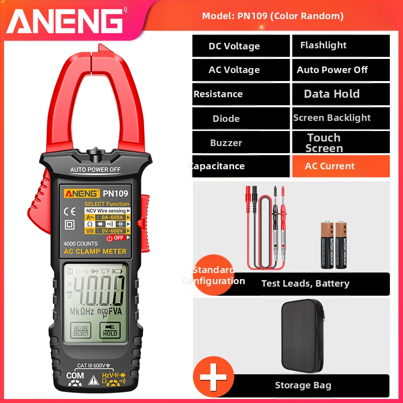 Visoko precizan digitalni kleštni mjerni uređaj za elektromontere – višenamjenski multimetar za AC/DC napetost i struju