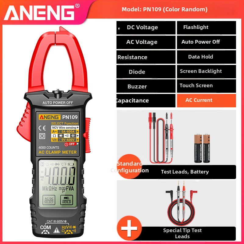 Visoko precizan digitalni kleštni mjerni uređaj za elektromontere – višenamjenski multimetar za AC/DC napetost i struju