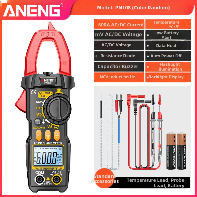 Visoko precizan digitalni kleštni mjerni uređaj za elektromontere – višenamjenski multimetar za AC/DC napetost i struju