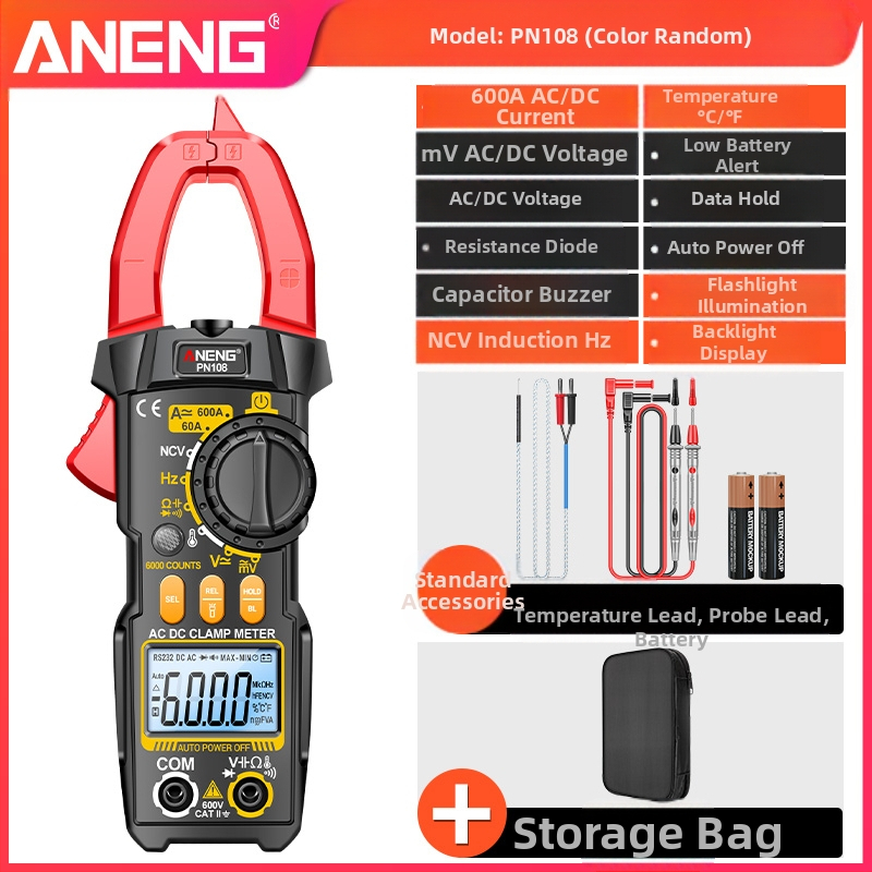 Visoko precizan digitalni kleštni mjerni uređaj za elektromontere – višenamjenski multimetar za AC/DC napetost i struju
