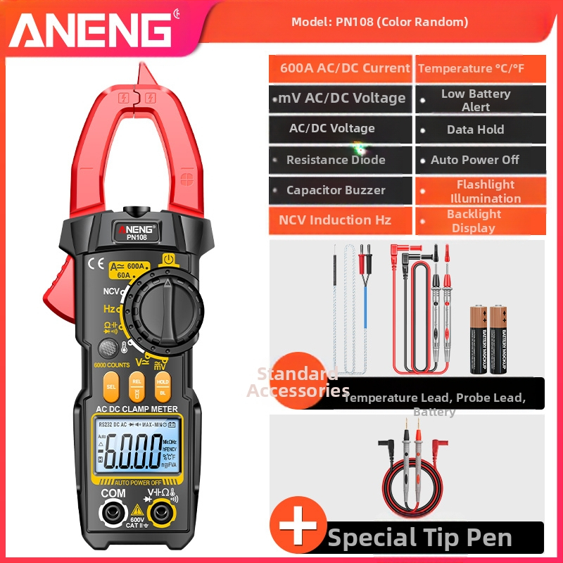 Visoko precizan digitalni kleštni mjerni uređaj za elektromontere – višenamjenski multimetar za AC/DC napetost i struju