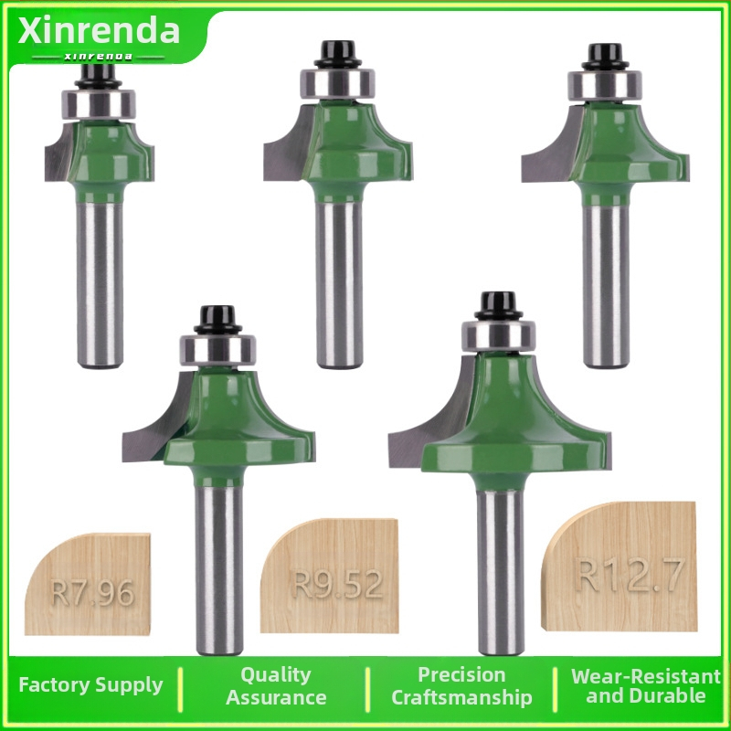 Set fréz pre zaoblené rohy a okraje (8 rukovätí, 6 kusov) | hlava zliatiny | značka Xin Edge Da | kategória: fréza na povrchovú úpravu | kompatibilné s gravírovacím strojom | spracovateľné materiály: drevo / MDF / lamináty