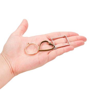 DIY Καλούπι Εποξειδικής Ρητίνης με Γεωμετρικό Κράμα για Κολιέ – Τρίγωνα και Κύκλοι, UV Διαμόρφωση, Χωρίς Τρύπες (Zinc alloy, Electroplating, Spring 2021, Original Design)