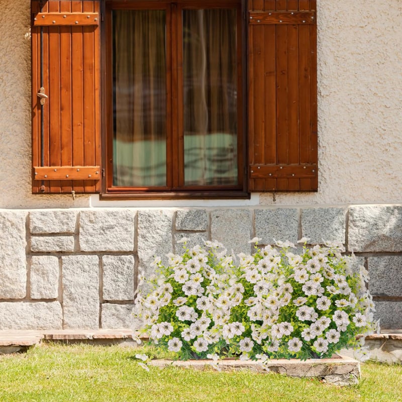 Изкуствени цветя за градина със земни щифтове, пластмасова изработка, инжекционно формовани, марка Red garden