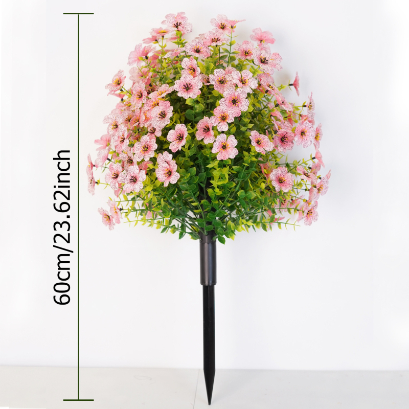 Изкуствени цветя за градина със земни щифтове, пластмасова изработка, инжекционно формовани, марка Red garden