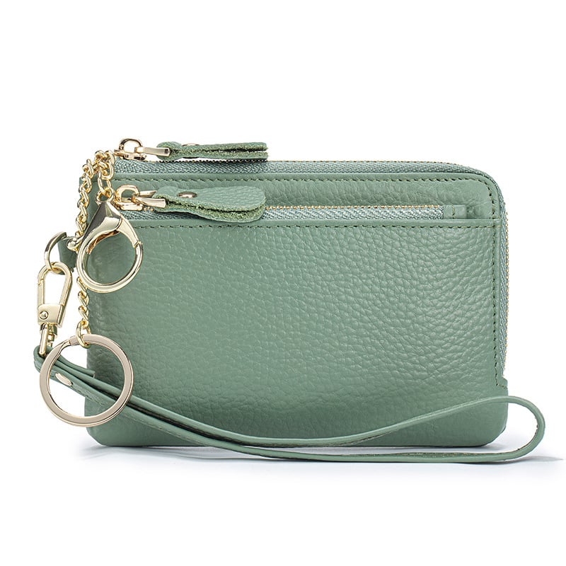 Ženski novčanik za kovanice od prave kože, podstava od poliestera, svjež i sladak stil