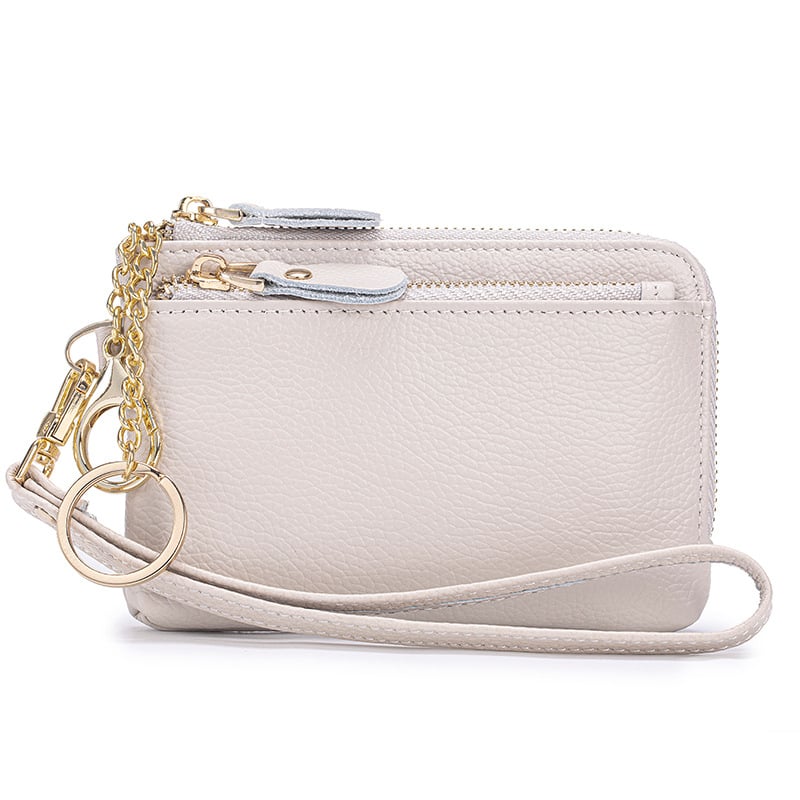 Ženski novčanik za kovanice od prave kože, podstava od poliestera, svjež i sladak stil