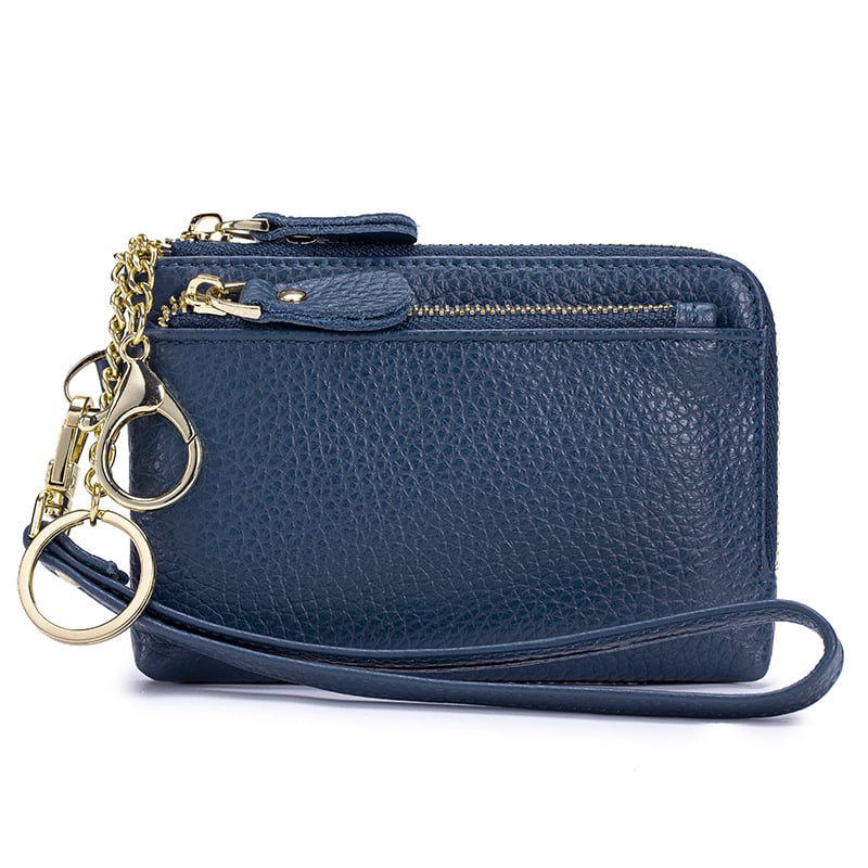 Ženski novčanik za kovanice od prave kože, podstava od poliestera, svjež i sladak stil