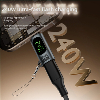 Type-C към дисплей адаптер за цифров извод, 240W бързо зареждане, двупосочен пренос 80Gbps, 8K60Hz поддръжка, Thunderbolt 4 съвместим