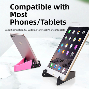 V-образен настолен държач за телефони и таблети, пластмасов, универсален, поддържа персонализация