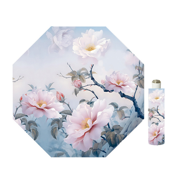 Ομπρέλα με ψηφιακή εκτύπωση, UPF >40 προστασία από τον ήλιο, σκελετός από σίδηρο με 8 ακτίνες, ύφασμα 190T, χειροκίνητο άνοιγμα/κλείσιμο, πλαστική λαβή