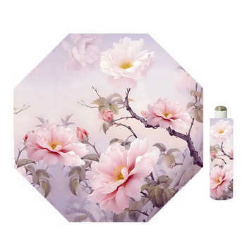 Ομπρέλα με ψηφιακή εκτύπωση, UPF >40 προστασία από τον ήλιο, σκελετός από σίδηρο με 8 ακτίνες, ύφασμα 190T, χειροκίνητο άνοιγμα/κλείσιμο, πλαστική λαβή