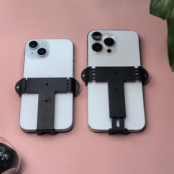 Kemao Заден клип за телефон с Т‑образен ултра тънък дизайн и кръстосана презрамка — пружинно телескопично държане