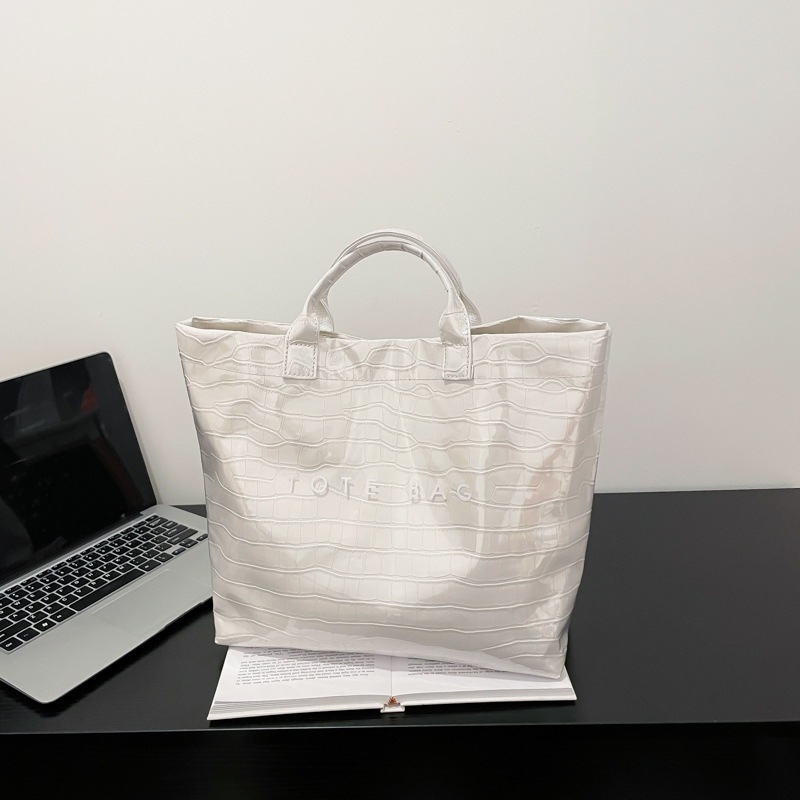 Dámska bucket bag z PU+PVC, horizontálna štvorcová forma, zapínanie na suchý zips, podšívka z polyesteru, vnútorná kapsa na zips, štýl Fresh and Sweet
