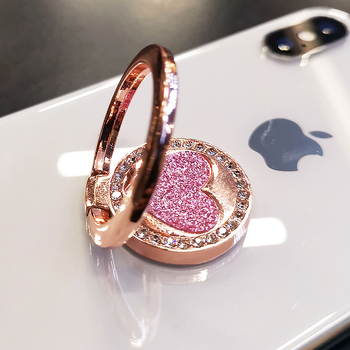 Γκλίτερ δαχτυλιδωτό στήριγμα κινητού – δαχτυλίδι από κράμα με στρας, γενική συμβατότητα