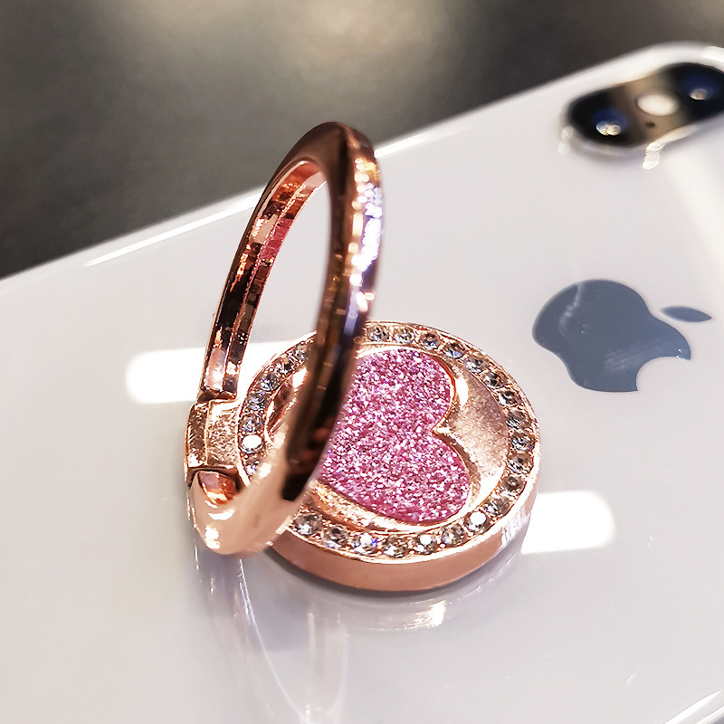 Γκλίτερ δαχτυλιδωτό στήριγμα κινητού – δαχτυλίδι από κράμα με στρας, γενική συμβατότητα