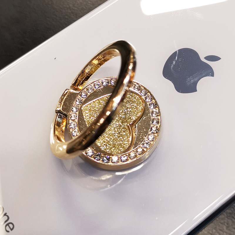 Γκλίτερ δαχτυλιδωτό στήριγμα κινητού – δαχτυλίδι από κράμα με στρας, γενική συμβατότητα