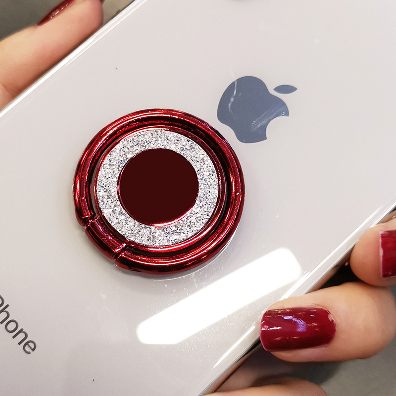 Γκλίτερ δαχτυλιδωτό στήριγμα κινητού – δαχτυλίδι από κράμα με στρας, γενική συμβατότητα