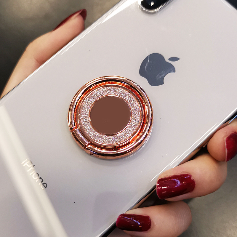 Γκλίτερ δαχτυλιδωτό στήριγμα κινητού – δαχτυλίδι από κράμα με στρας, γενική συμβατότητα