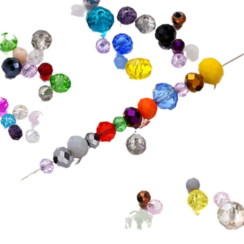 Γυάλινες κρύσταλλες χάντρες σε συνδυασμό με χάντρες τροχίσκους και διαμαντόμορφές για DIY κοσμήματα – αρχικός σχεδιασμός, προέλευση Yiwu, καλοκαίρι 2024, ιδιωτική ετικέτα με άδεια