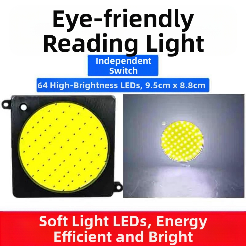 LED COB vnútorné čítacie svetlo do kabíny vozidla — 12-85V, hliníková COB doska, 54/64/87/108 diód, vhodné pre nákladné autá, osobné autá, dodávky a autobusy