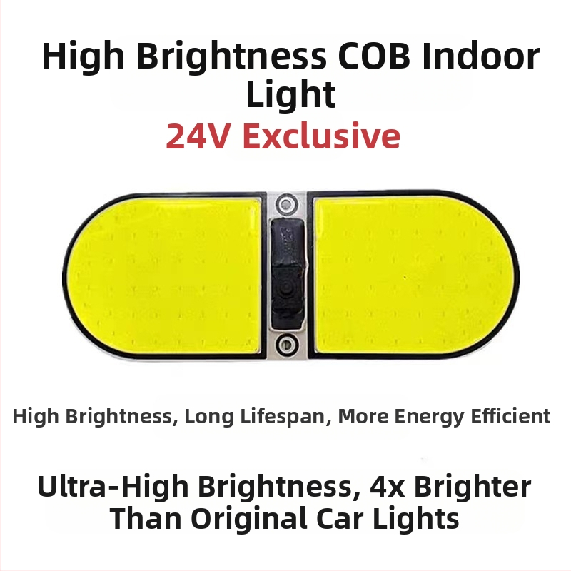 LED COB vnútorné čítacie svetlo do kabíny vozidla — 12-85V, hliníková COB doska, 54/64/87/108 diód, vhodné pre nákladné autá, osobné autá, dodávky a autobusy