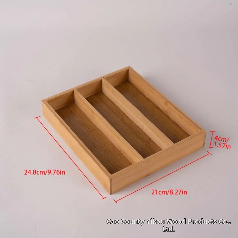 Επεκτειόμενος οργανωτής συρταριού κουζίνας από μπαμπού — μοντέρνος μινιμαλιστικός σχεδιασμός, μάρκα Echo, διαθέσιμη προσαρμογή