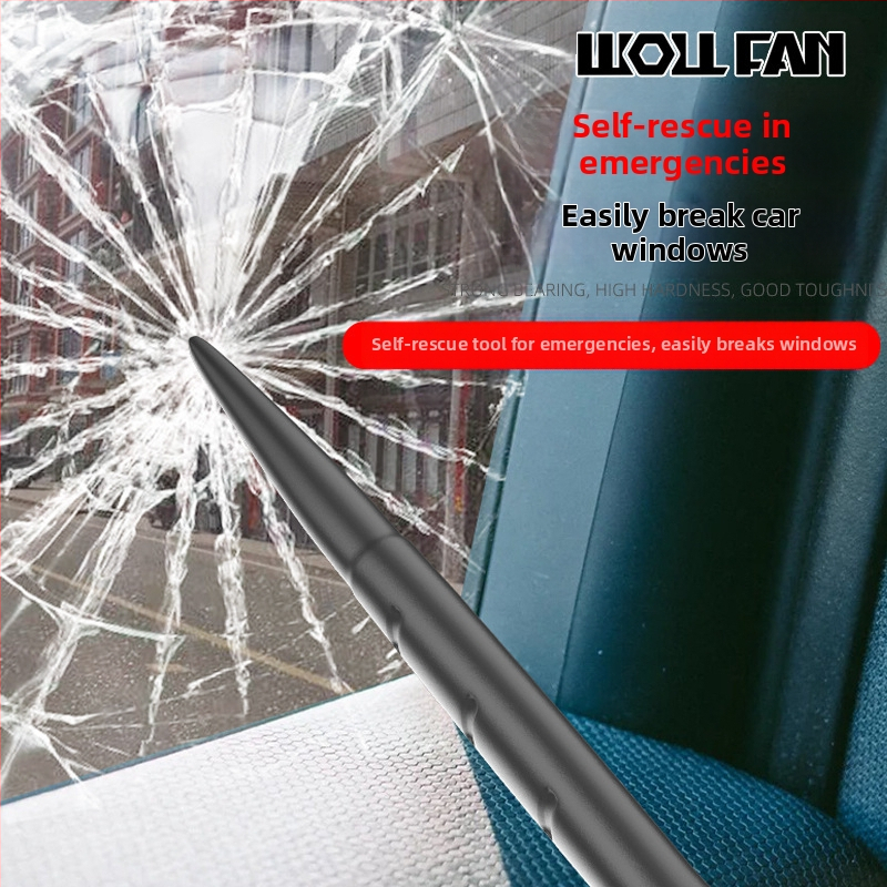 Ломик за автомобили: кръгъл прът, двустранен с кръгъл и плосък край, въглеродна стомана, мултифункционален инструмент за ремонт