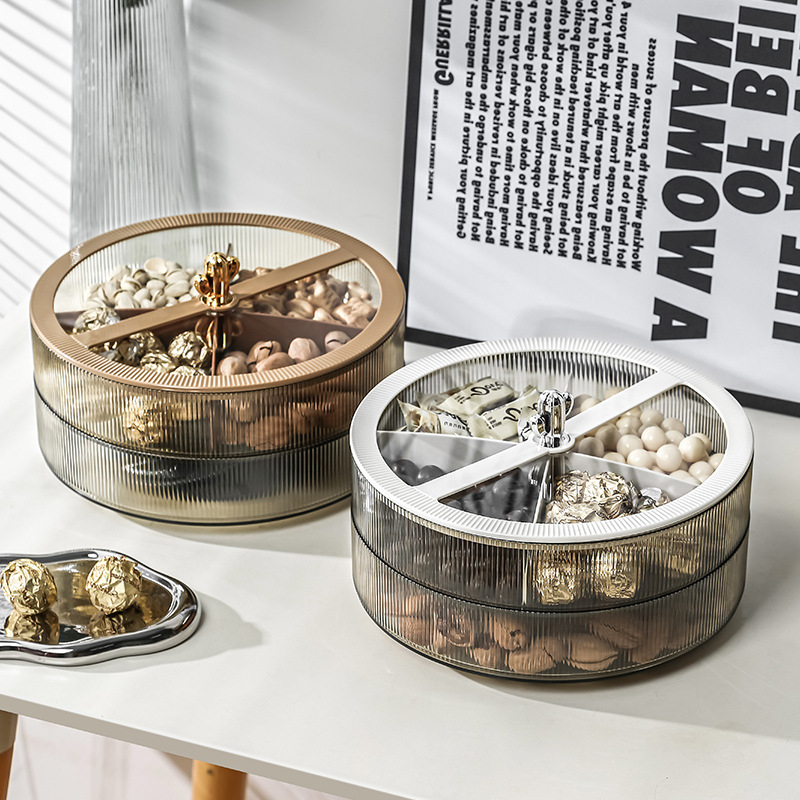 Multi-pie Akrilinė vaisių lėkštė namų naudojimui — retro stiliaus elegantiškas prabangos įspūdis, pirmosios klasės kokybė