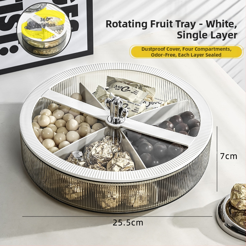 Multi-pie Akrilinė vaisių lėkštė namų naudojimui — retro stiliaus elegantiškas prabangos įspūdis, pirmosios klasės kokybė