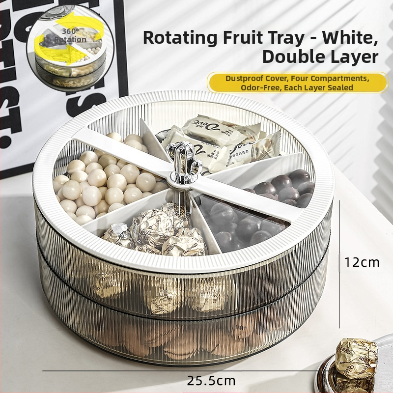 Multi-pie Akrilinė vaisių lėkštė namų naudojimui — retro stiliaus elegantiškas prabangos įspūdis, pirmosios klasės kokybė