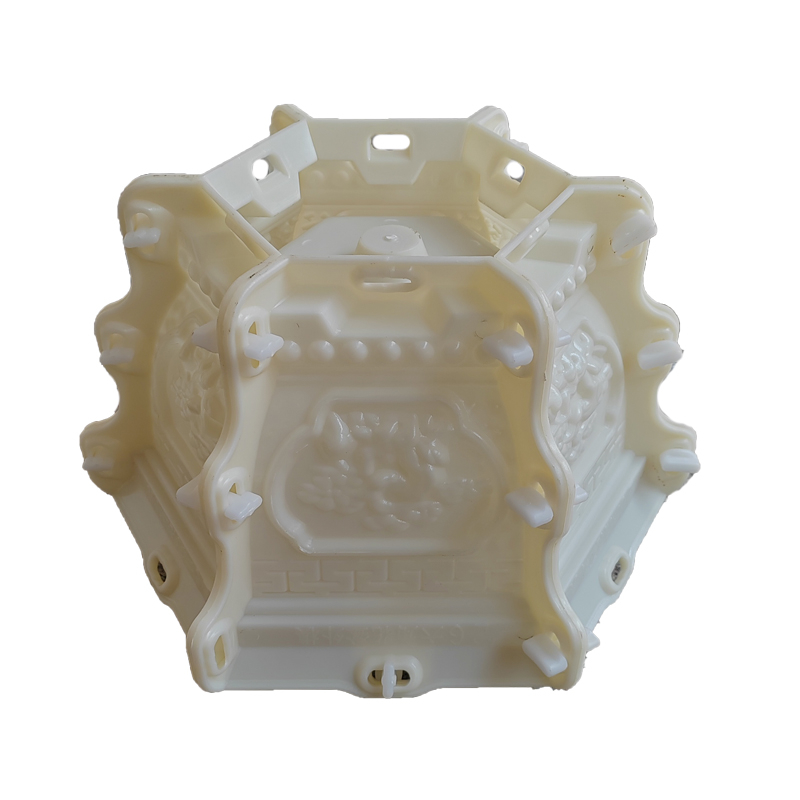 Šešiakampė plastikinė forma betono vazonėliams – DIY kraštovaizdžio kūrimas, vazonėlio modelis, statybos šablonas