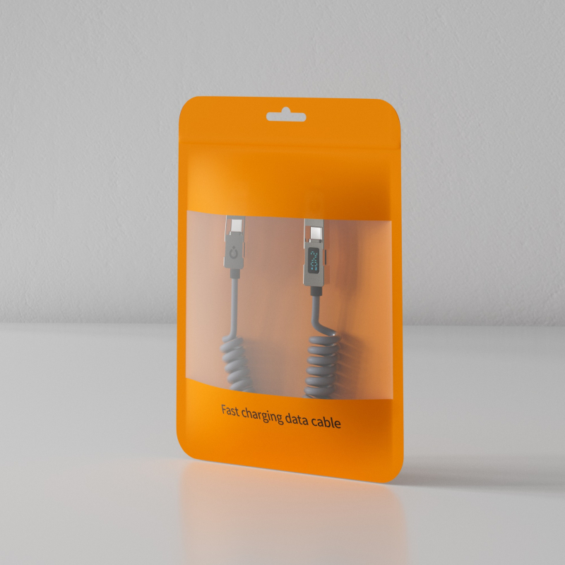 Double Demon 240W USB-C 4 az 1-ben digitális kijelzővel, gyors töltőkábel