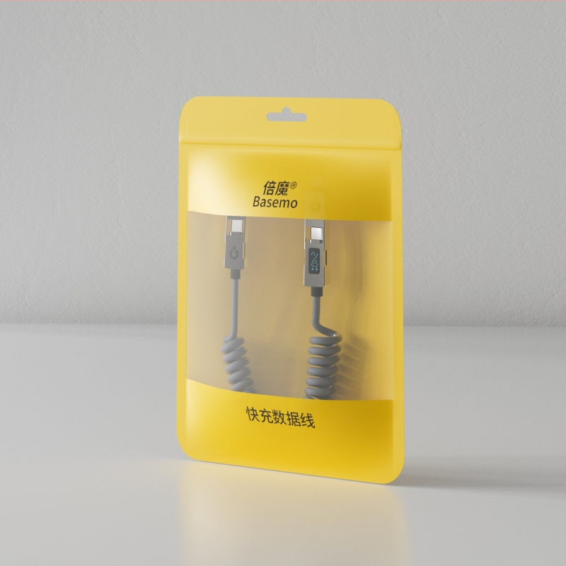 Double Demon 240W USB-C kábel 4-v-1 s digitálnym displejom rýchleho nabíjania