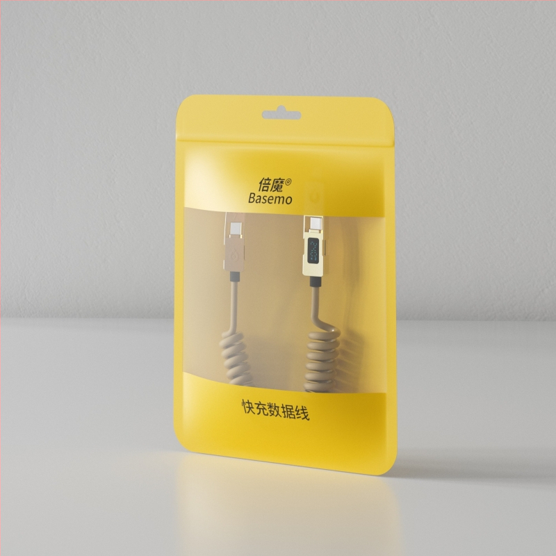 Double Demon 240W USB-C kábel 4-v-1 s digitálnym displejom rýchleho nabíjania