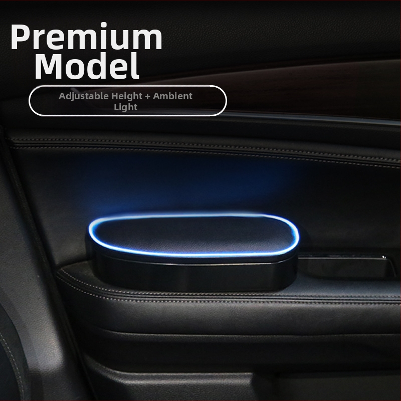 Kairioji automobilio alkūnės atrama su saugojimo dėže ir kėlimo mechanizmu, modelis ZT-YDL-01, plastikas, 0,25 kg, tinka įvairiems modeliams