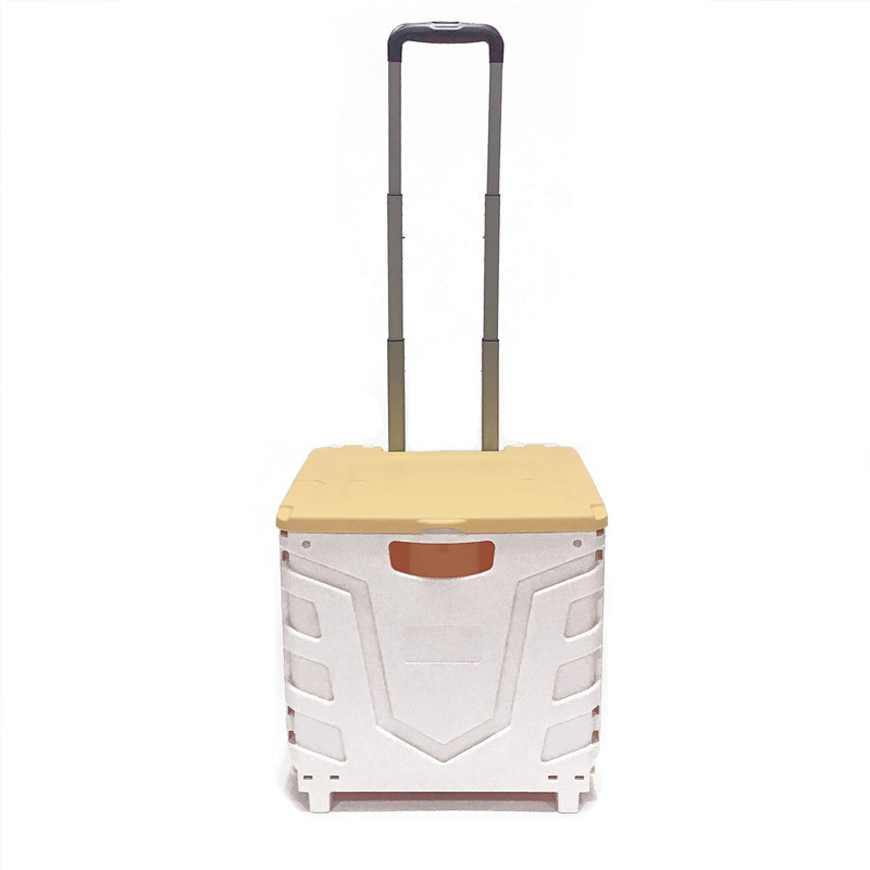 Bafuluo sklopiva dvokolesna kolica za kupovinu s poklopcem – PP plast, nosivost 35 kg, mogućnost prilagođenog logotipa