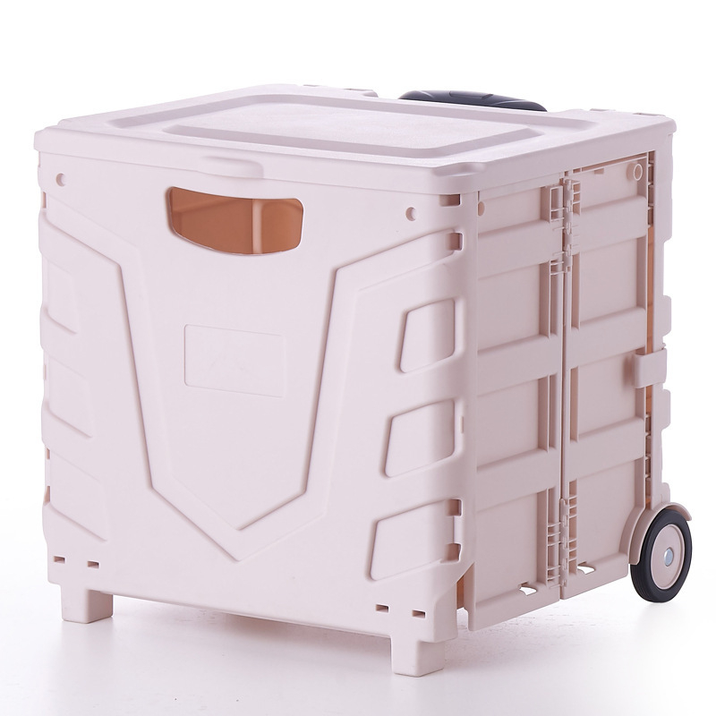 Bafuluo sklopiva dvokolesna kolica za kupovinu s poklopcem – PP plast, nosivost 35 kg, mogućnost prilagođenog logotipa