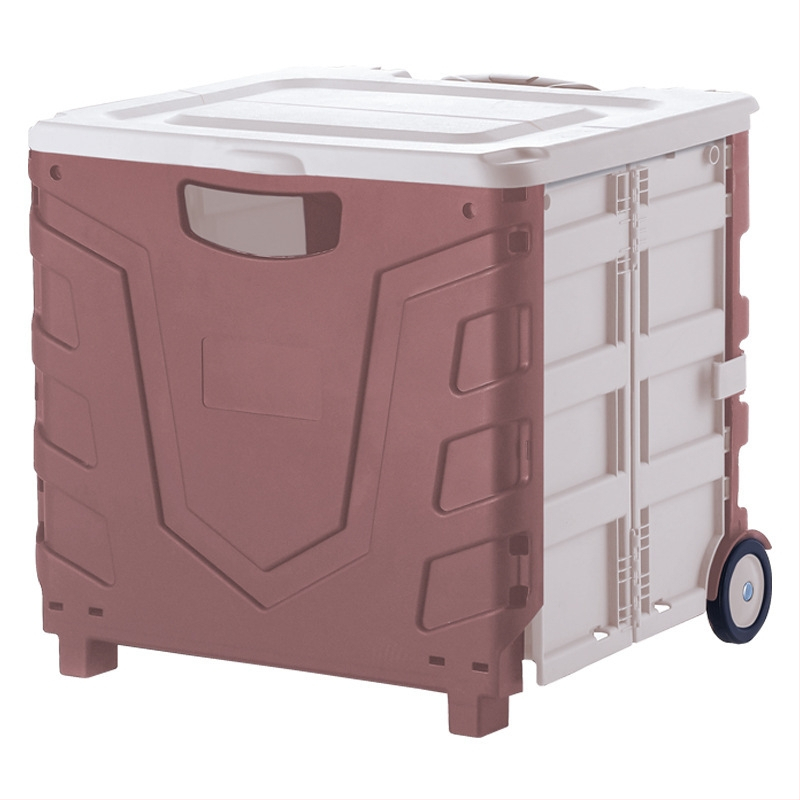 Bafuluo sklopiva dvokolesna kolica za kupovinu s poklopcem – PP plast, nosivost 35 kg, mogućnost prilagođenog logotipa