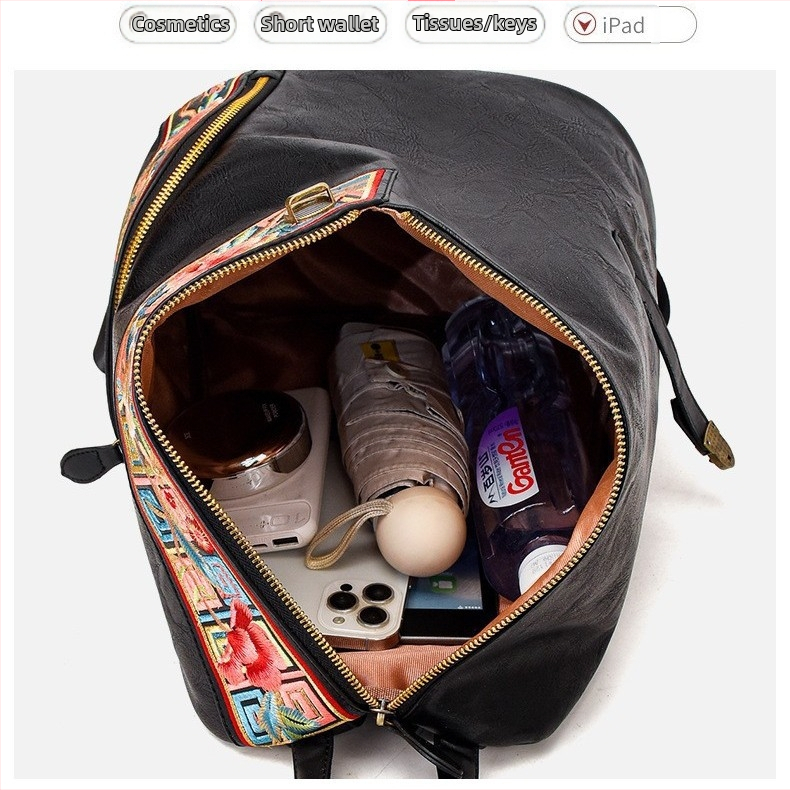 Dámsky ruksak, PU materiál, PU podšívka, otvorenie na zips, vnútorná zip kapsa, stredne mäkká tvrdosť
