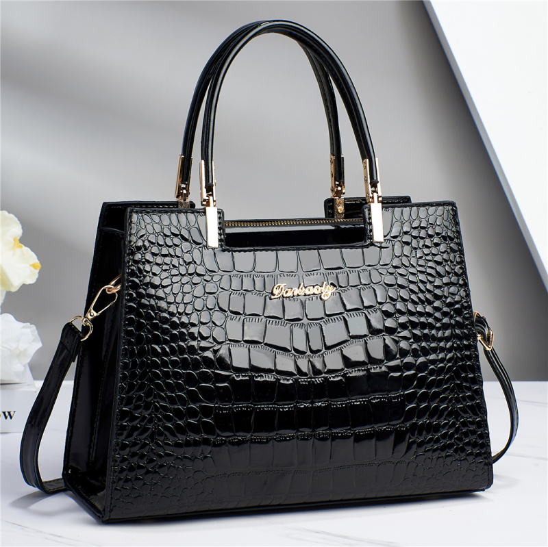 PU kožená dámska taška s kamenným vzorom, na rameno/crossbody, vodorovný štvorcový tvar, zipsové zapínanie, vnútorné vrecko so zipsom, hmotnosť 0,75 kg