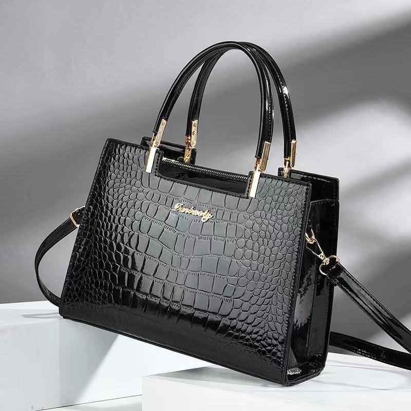 PU kožená dámska taška s kamenným vzorom, na rameno/crossbody, vodorovný štvorcový tvar, zipsové zapínanie, vnútorné vrecko so zipsom, hmotnosť 0,75 kg