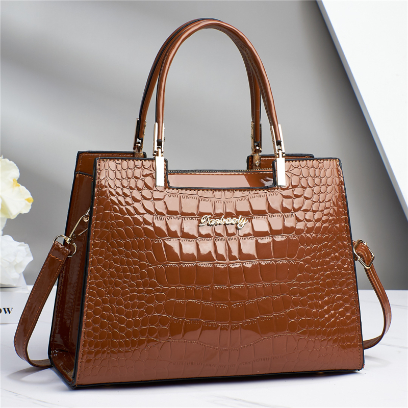 PU kožená dámska taška s kamenným vzorom, na rameno/crossbody, vodorovný štvorcový tvar, zipsové zapínanie, vnútorné vrecko so zipsom, hmotnosť 0,75 kg