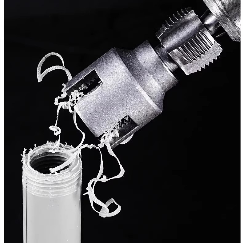 PPR vamzdžių sriegimo įrankis su integruota vidine ir išorine sriegimu — suderinamas su 1/2\" ir 3/4\" vamzdžiais, namų remontui ir DIY