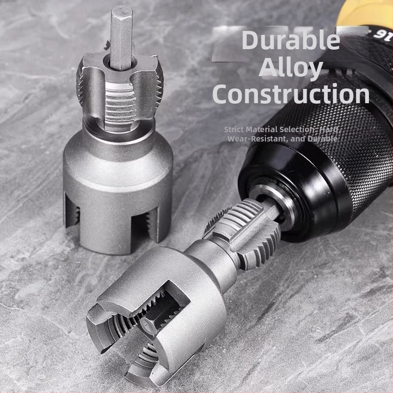 PPR инструмент за завиване на резби с интегрирани вътрешни и външни резби — съвместим с 1/2\" и 3/4\" тръби, за домашен ремонт и DIY