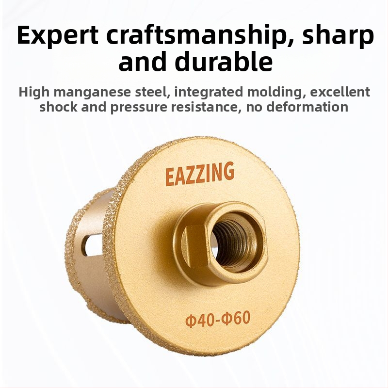 Gyémánt lyukfúró mosogatóhoz – lyukak készítéséhez márványon, palaszetten és kerámiamosdókban, kétszintes fúrófej